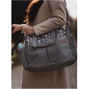 Geanta pentru calatorii 2 in 1, cu 17 buzunare, Kinder Hop, Space Grey EKDgs16880