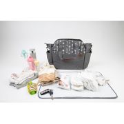 Geanta pentru calatorii 2 in 1, cu 17 buzunare, Kinder Hop, Space Grey EKDgs16880