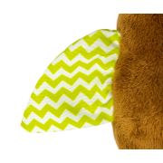 Jucarie din plus pentru agatat, cu clopotel, Happy Owl Brown EKD127973