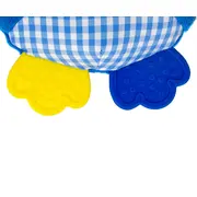 Jucarie din plus pentru agatat, fosnaie si vibreaza, Cutie Owl Blue EKD127997