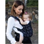 Marsupiu ergonomic, Kinder Hop, Multi Soft, Dots Dark Grey EKDms6620