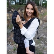 Marsupiu ergonomic, Kinder Hop, Multi Soft, Dots Dark Grey EKDms6620