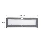 Protectie margine pentru pat Hauck SleepNSafe Plus XL Melange Grey EKD59577-0