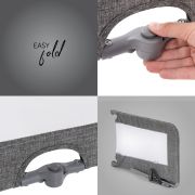 Protectie margine pentru pat Hauck SleepNSafe Plus XL Melange Grey EKD59577-0