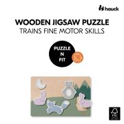 Puzzle din lemn certificat FSC, Hauck, Forest EKDhk13090