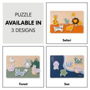 Puzzle din lemn certificat FSC, Hauck, Forest EKDhk13090