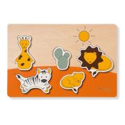 Puzzle din lemn certificat FSC, Hauck, Safari EKDhk13083
