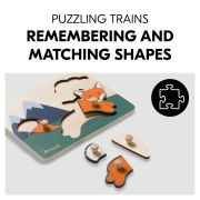 Puzzle din lemn certificat FSC, cu piese imbinate, Hauck, Fox EKDhk13069