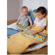 Sac de dormit Dream Catcher,transformabil in salteluta, Mustard, 120x60cm EKDsd4059