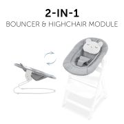 Sezlong Alpha Bouncer 2in1, Pastel Bear - Light Grey EKDhk61833