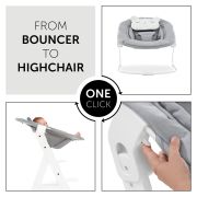 Sezlong Alpha Bouncer 2in1, Pastel Bear - Light Grey EKDhk61833