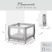 Tarc pliabil Hauck Sleep N Play SQ Nordic Grey EKD60649
