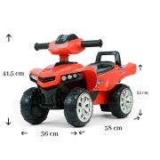 Atv pentru copii, + 18 luni , Monster Red EKDm24453
