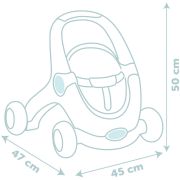 Carucior pentru papusi smoby baby walker 3 in 1 cu papusa hubs7600140308