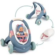 Carucior pentru papusi smoby baby walker 3 in 1 cu papusa hubs7600140308