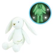 Jucarie plus jemini fosforescenta 21cm iepure luminou alb je040744