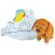 Jucarie plus jemini in cutie pentru colorat 15cm catelus je024316c