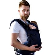Marsupiu ergonomic, Kinder Hop, Multi Soft, Dark Blue EKDms6378