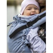 Marsupiu ergonomic, Kinder Hop, Multi Soft, Little Herringbone Blue EKDms6354