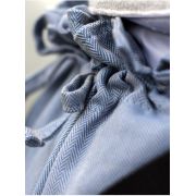 Marsupiu ergonomic, Kinder Hop, Multi Soft, Little Herringbone Blue EKDms6354