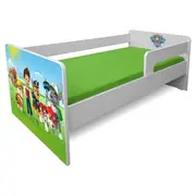 Patut pentru Baieti 2-6 Ani Paw Patrol P1L Cu Paravane Detasabile + Saltea Light + Lampa Pc-p-paw-p1l-lmk-bas-60