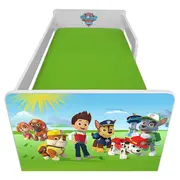 Pat pentru Copii Paw Patrol P1L 2-8 Ani Cu Sertar, Paravane Detasabile + Saltea Light + Lampa Pc-p-paw-p1l-lmk-bas-srt-70