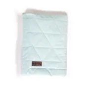 Paturica Soft Touch cu doua fete, Catifea si Bumbac, 100x70 cm, Aquamarine EKDpk6927