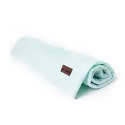 Paturica Soft Touch cu doua fete, Catifea si Bumbac, 100x70 cm, Aquamarine EKDpk6927