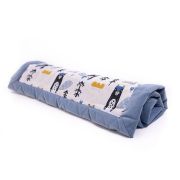 Paturica Soft Touch cu doua fete, Catifea si Bumbac, 50x70 cm, Jeans EKDpk6804