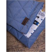 Paturica Soft Touch cu doua fete, Catifea si Bumbac, 50x70 cm, Jeans EKDpk6804