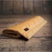Paturica Soft Touch cu doua fete, Catifea si Bumbac, 50x70 cm, Mustard EKDpk6828