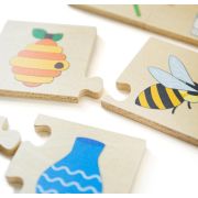 Puzzle din lemn - perechea potrivita