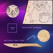 Set pictura cu argila usoara, 29*29 cm - Owl KRTOK20003