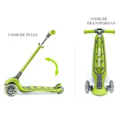 Trotineta pliabila cu roti luminoase, Milly Mally,  Boogie Blue EKDt25412