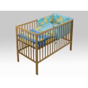 Lenjerie MyKids Happy Giraffe Albastru 5 Piese 120x60 cm 00006593