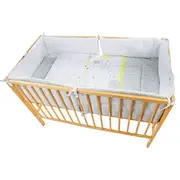 Lenjerie MyKids My Zoo Verde 4+1 Piese 140x70 - MYK00006627