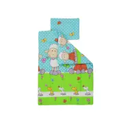 Lenjerie MyKids Oita Albastru 4+1 Piese 120x60 cm - MYK00006665