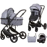 Carucior chipolino amore 3 in 1 ash grey hubst-kkam02402as