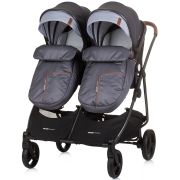 Carucior gemeni chipolino duo smart 2 in 1 silver grey hubkbds02402sg