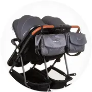 Carucior gemeni chipolino duo smart 2 in 1 silver grey hubkbds02402sg