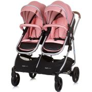 Carucior gemeni chipolino duo smart 3 in 1 flamingo hubst-kbds02405fl