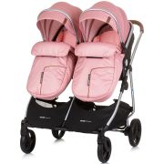 Carucior gemeni chipolino duo smart 3 in 1 flamingo hubst-kbds02405fl