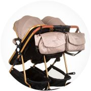 Carucior gemeni chipolino duo smart 3 in 1 golden beige hubst-kbds02403gb