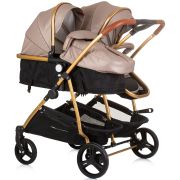 Carucior gemeni chipolino duo smart 3 in 1 golden beige hubst-kbds02403gb
