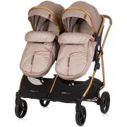 Carucior gemeni chipolino duo smart 3 in 1 golden beige hubst-kbds02403gb