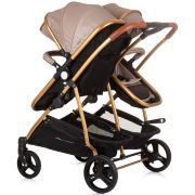 Carucior gemeni chipolino duo smart 3 in 1 golden beige hubst-kbds02403gb