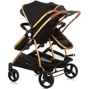 Carucior gemeni chipolino duo smart 3 in 1 obsidian leaves hubst-kbds02404ol