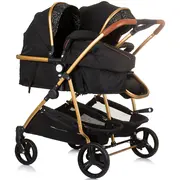 Carucior gemeni chipolino duo smart 3 in 1 obsidian leaves hubst-kbds02404ol