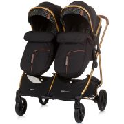Carucior gemeni chipolino duo smart 3 in 1 obsidian leaves hubst-kbds02404ol