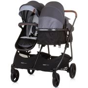 Carucior gemeni chipolino duo smart 3 in 1 silver grey hubst-kbds02402sg